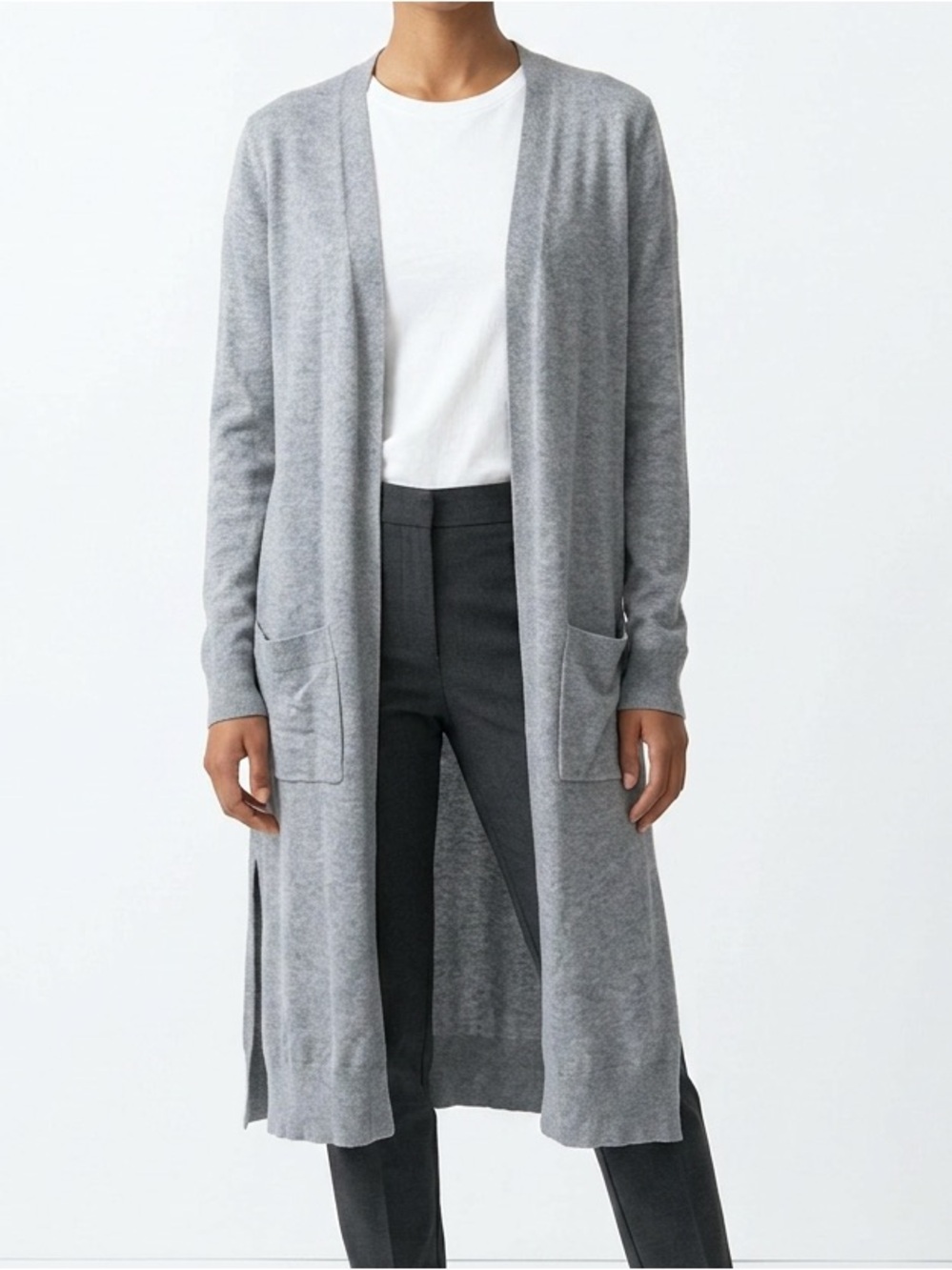 |•MATTY M•| Blue Grey Long Cardigan Size Small